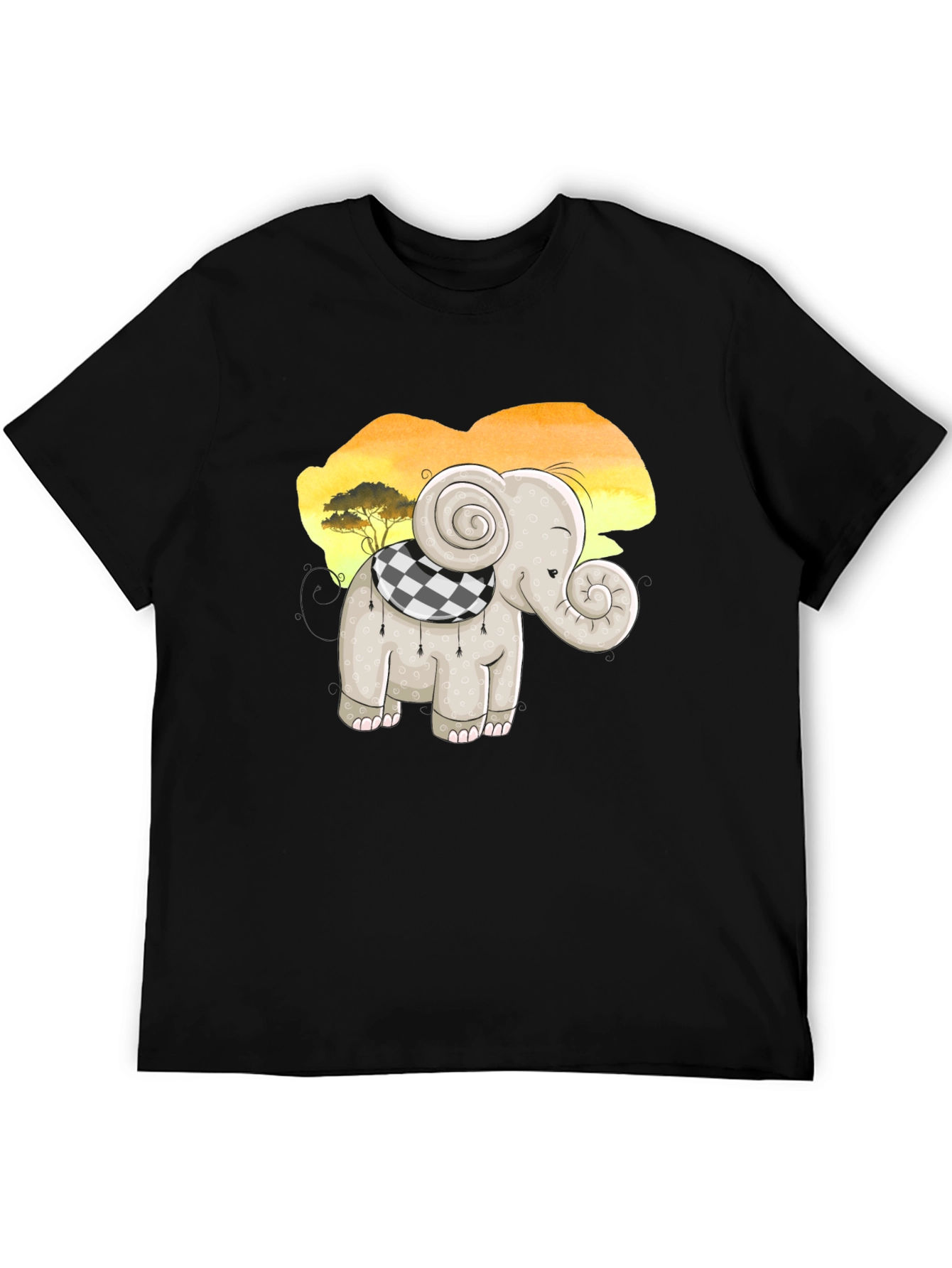 Cute Elephant T-Shirt - Cartoon Animal Design