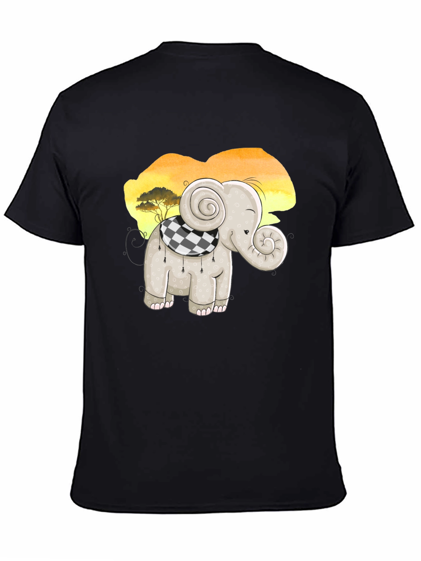 Cute Elephant T-Shirt - Cartoon Animal Design