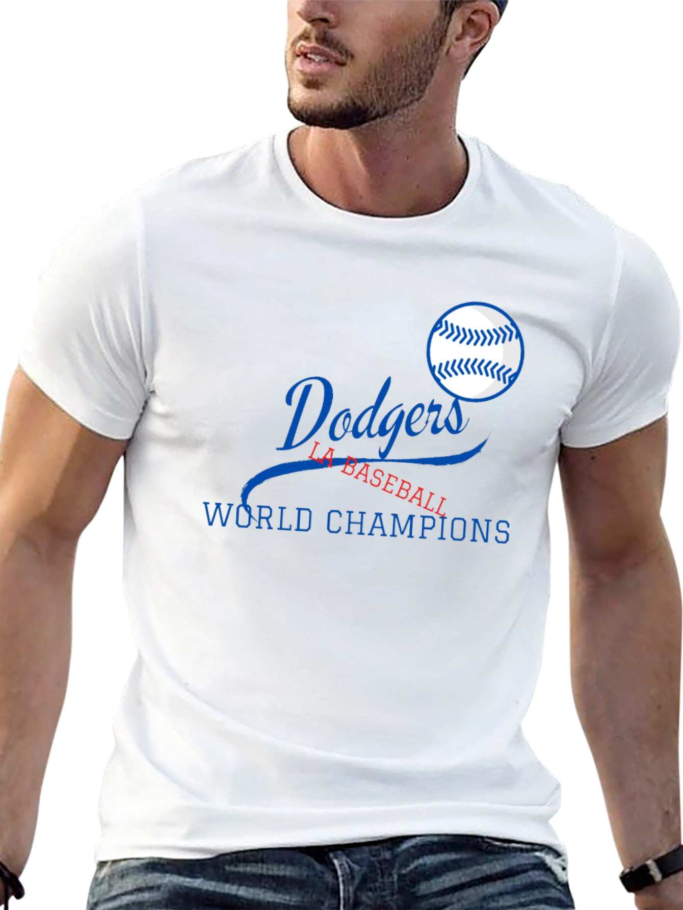 Dodgers Baseball World Champions Black T-Shirt