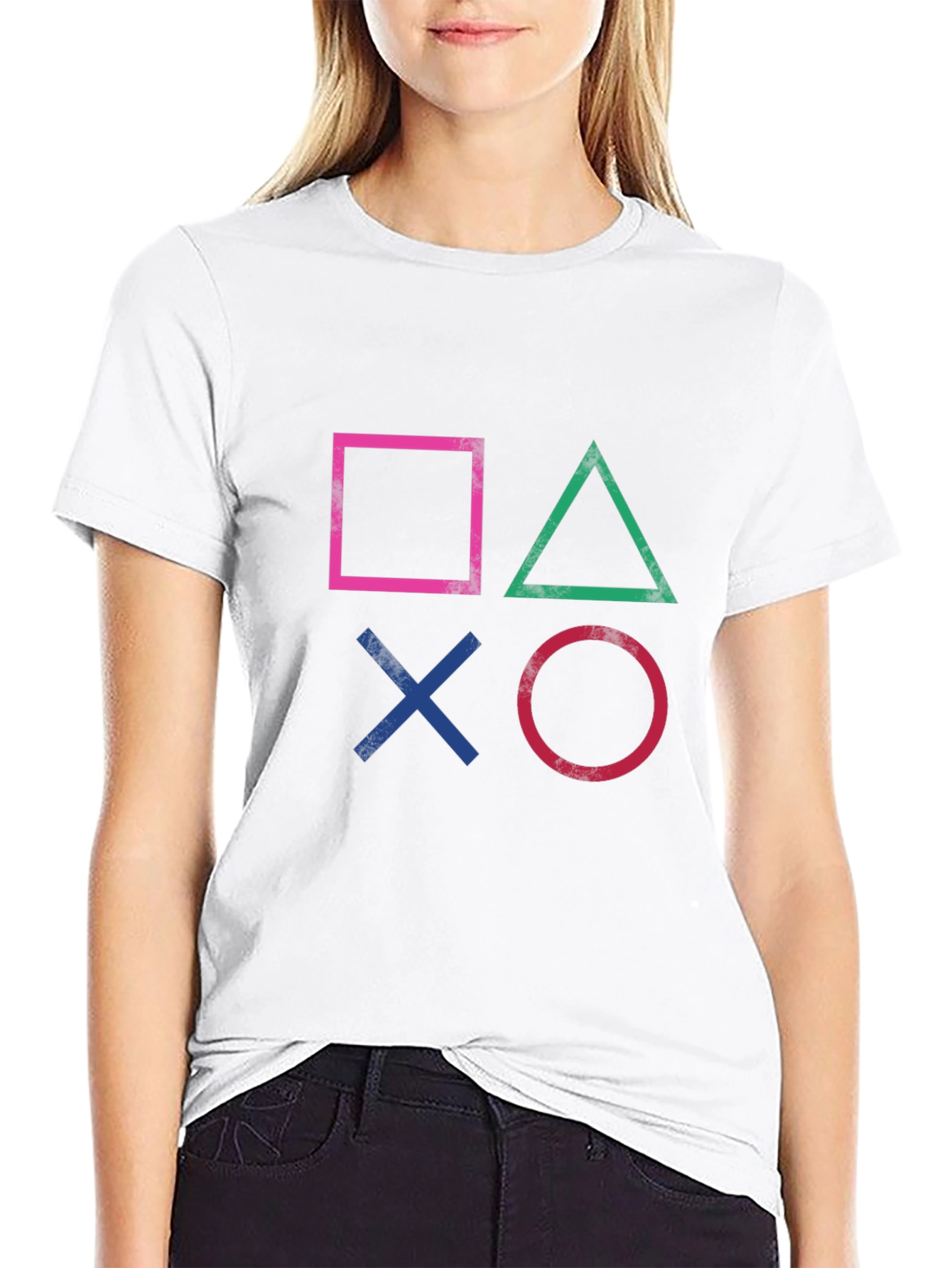PlayStation Symbols Graphic Black T-Shirt