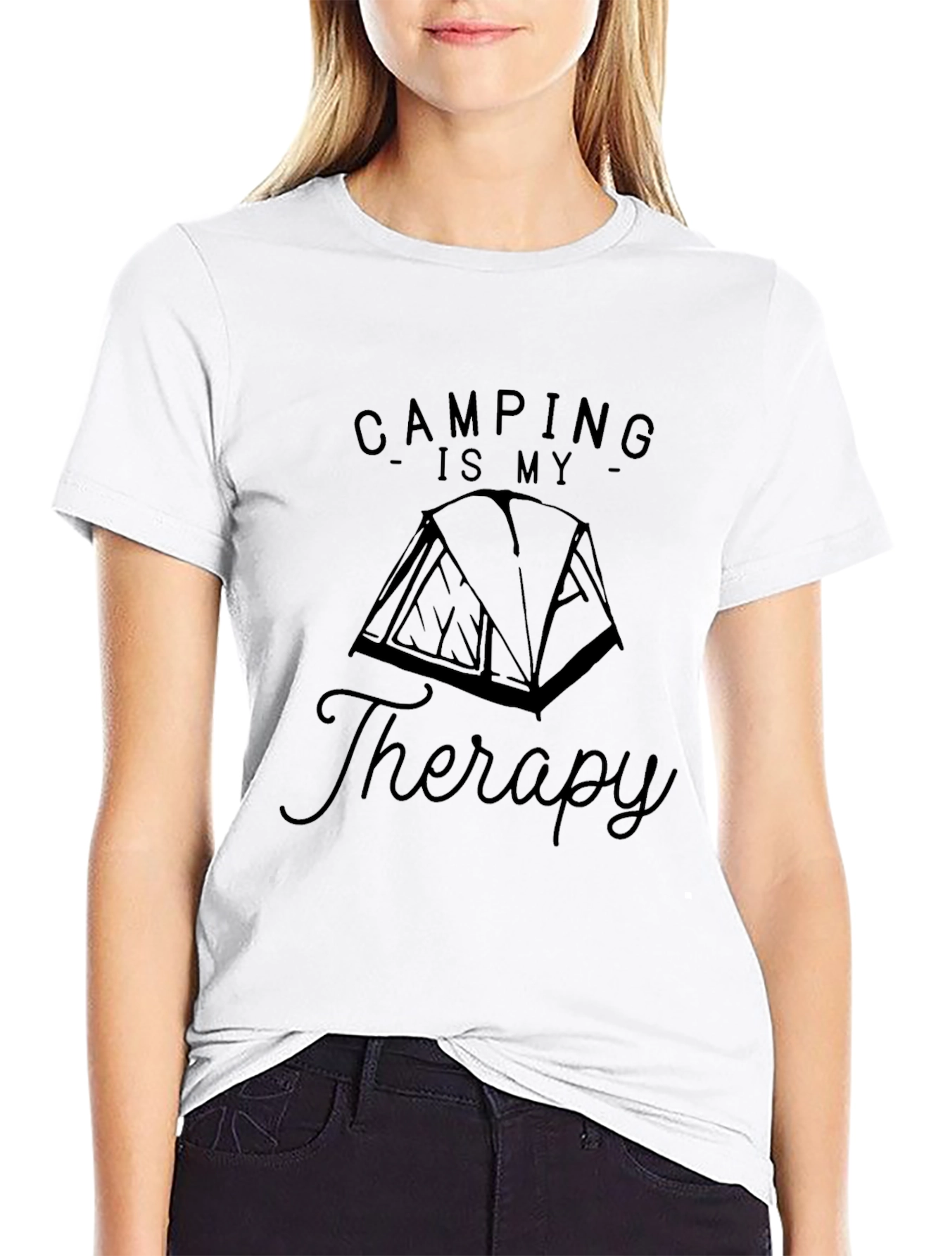 Camping is My Therapy T-Shirt - Relax Outdoors!