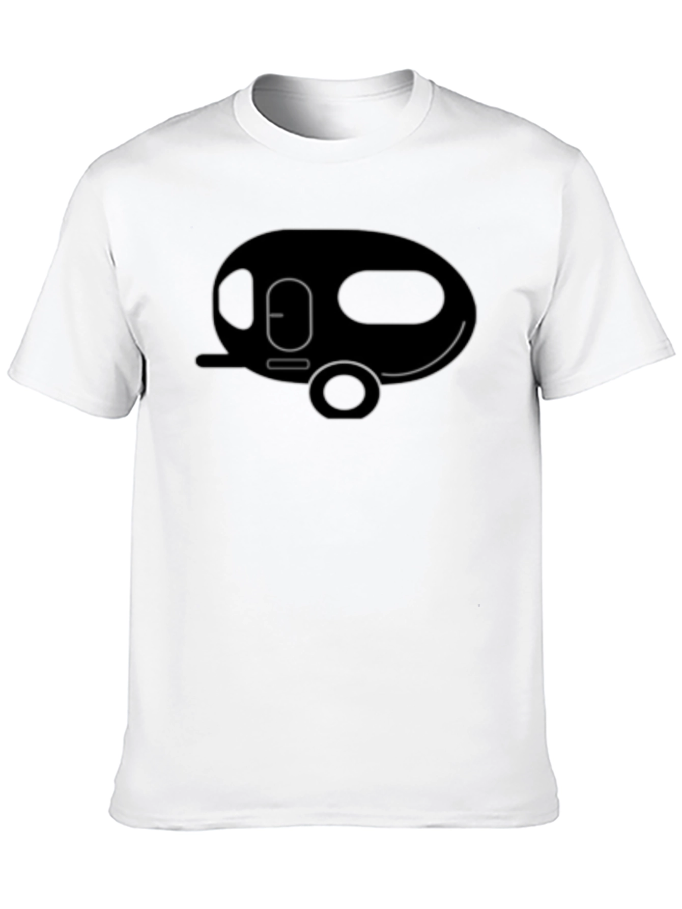 Cool Camper Graphic Tee - Black Cotton T-Shirt