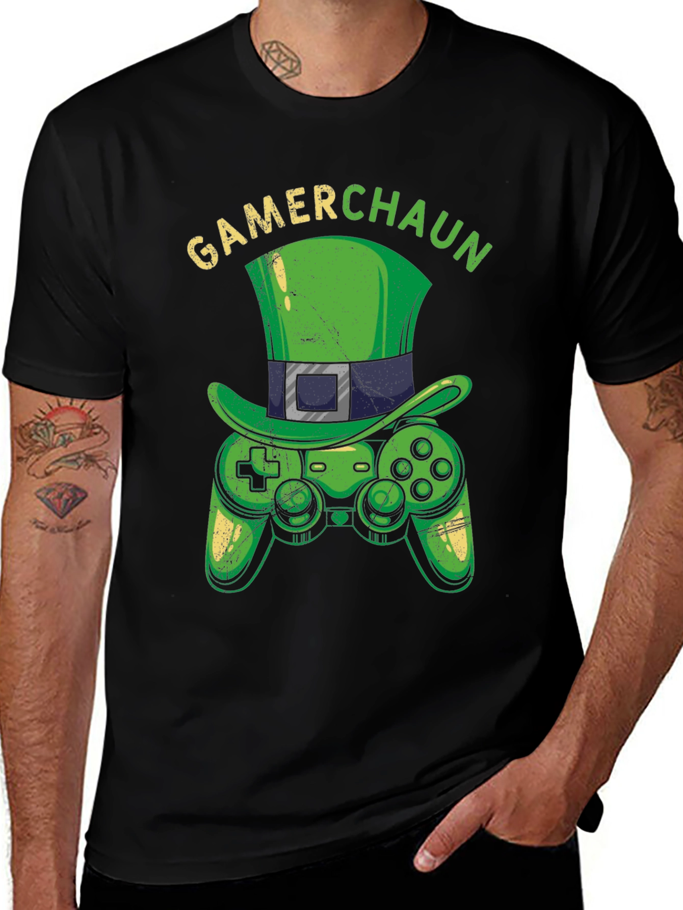 Gamer Leprechaun T-Shirt - St. Patricks Day Gaming