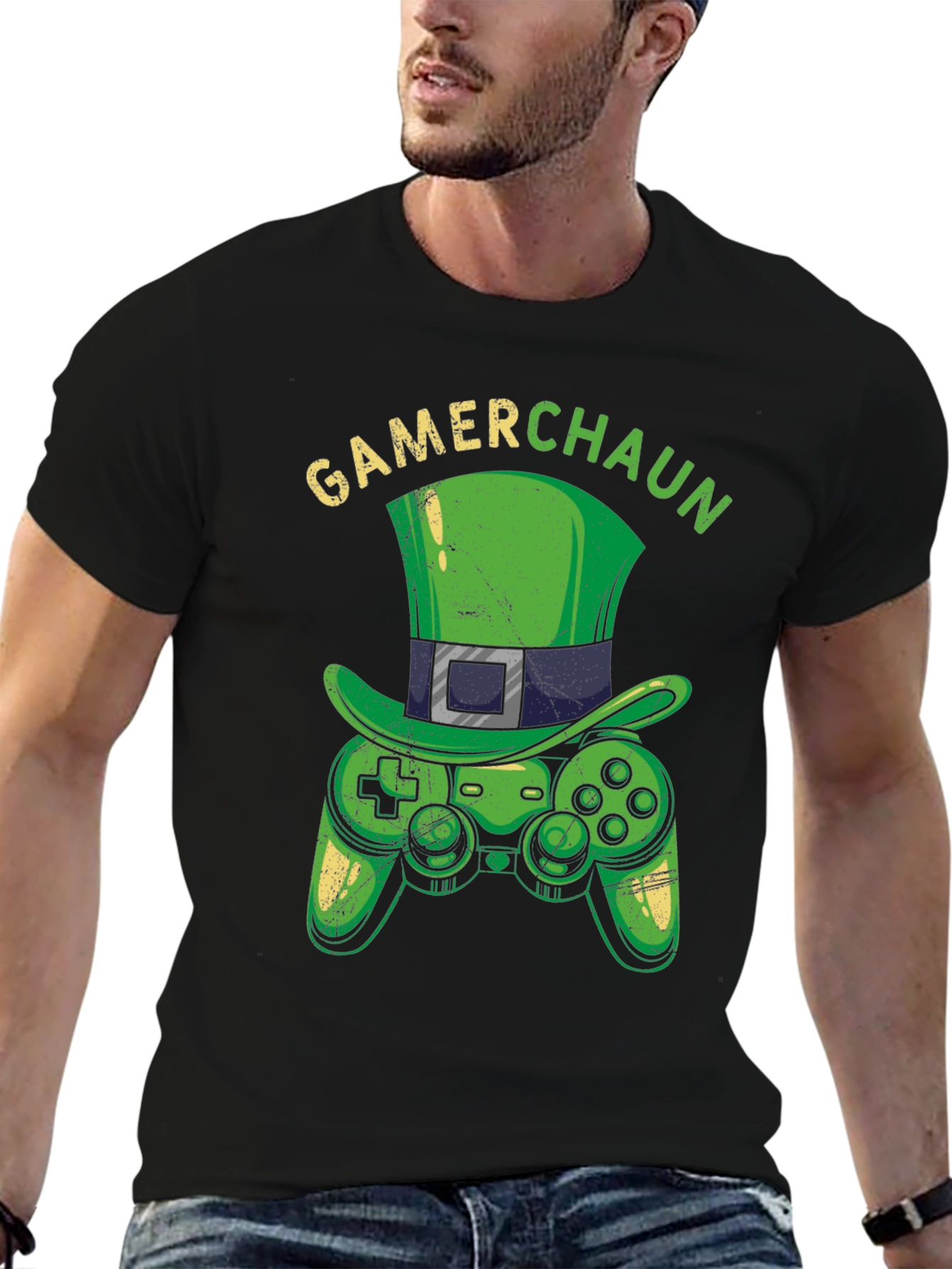 Gamer Leprechaun T-Shirt - St. Patricks Day Gaming