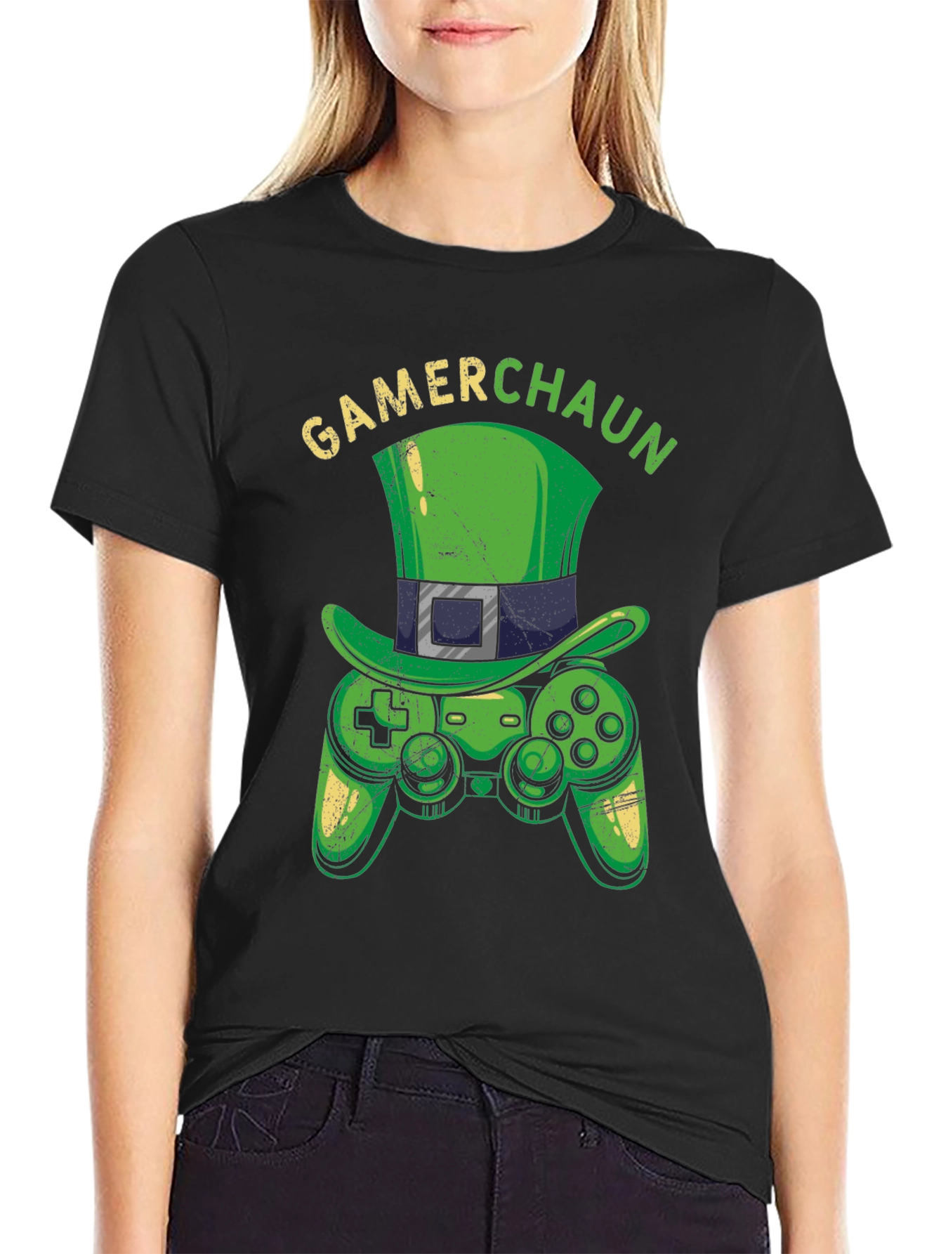 Gamer Leprechaun T-Shirt - St. Patricks Day Gaming