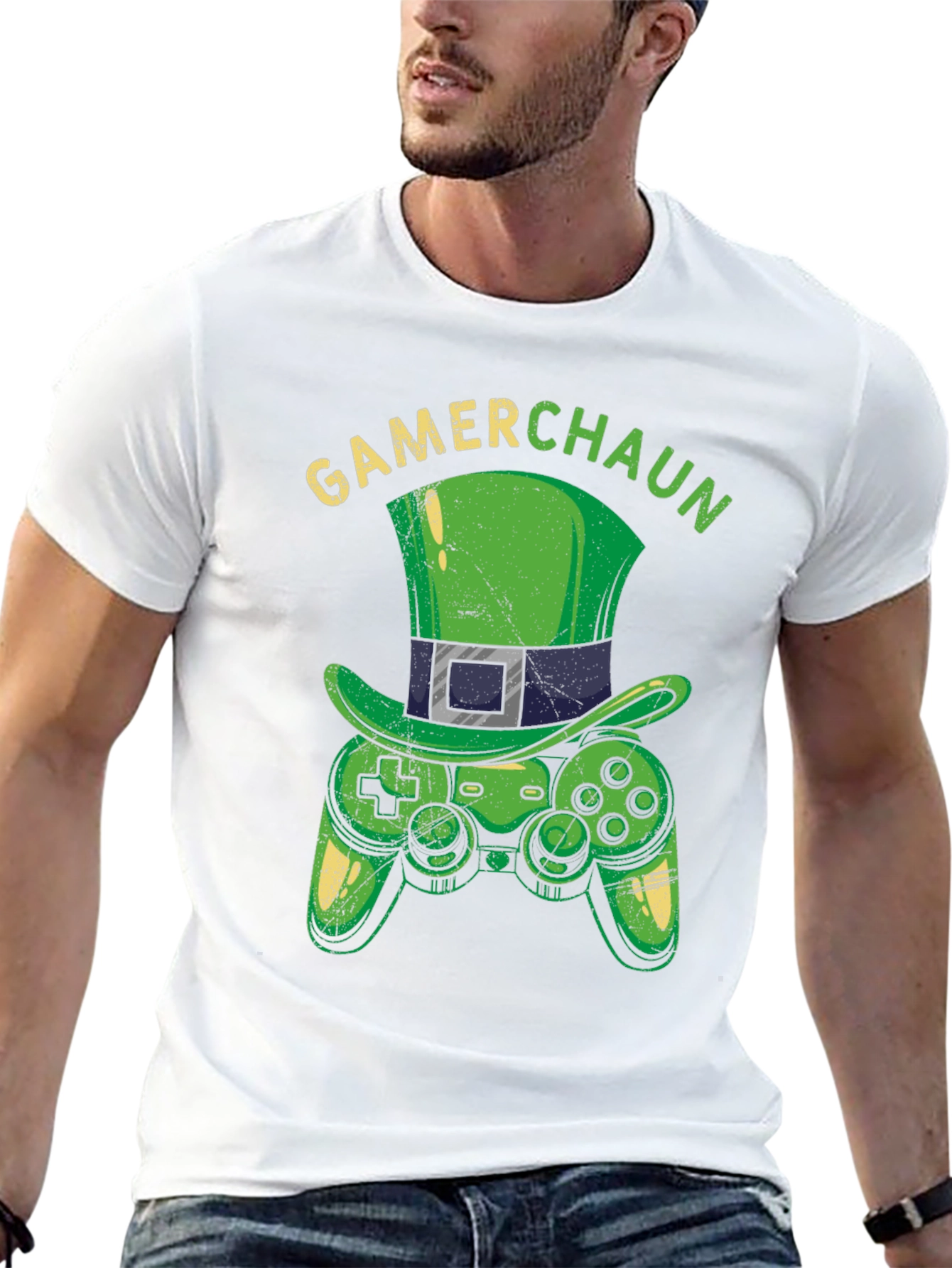 Gamer Leprechaun T-Shirt - St. Patricks Day Gaming