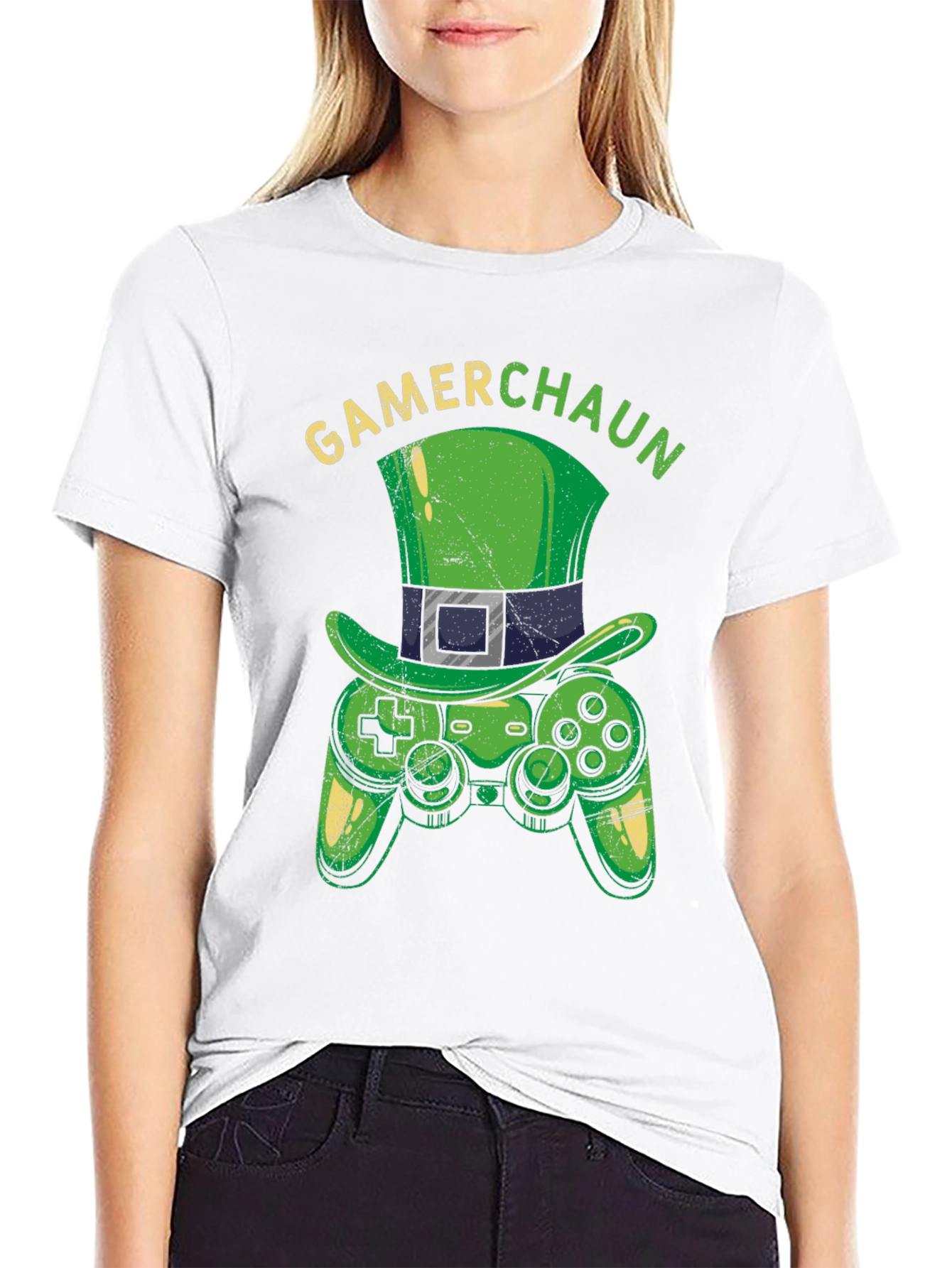 Gamer Leprechaun T-Shirt - St. Patricks Day Gaming