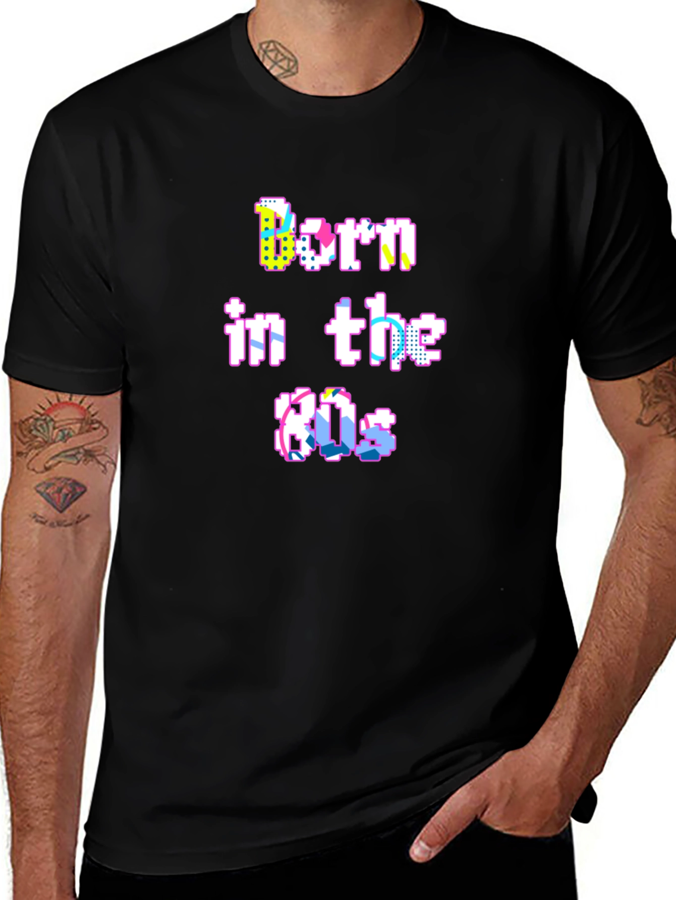 Born in the 80s Pixel Art T-Shirt