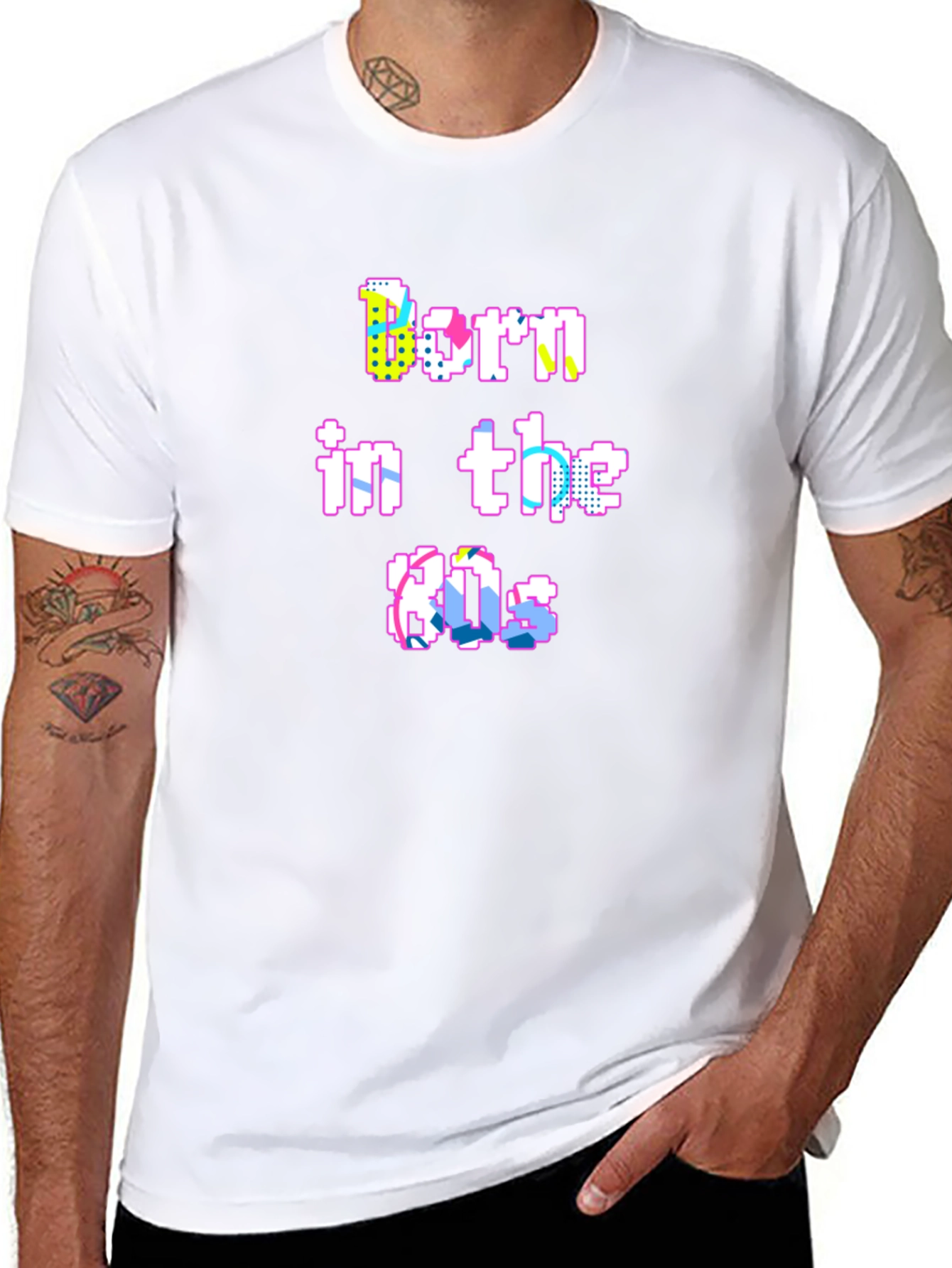 Born in the 80s Pixel Art T-Shirt