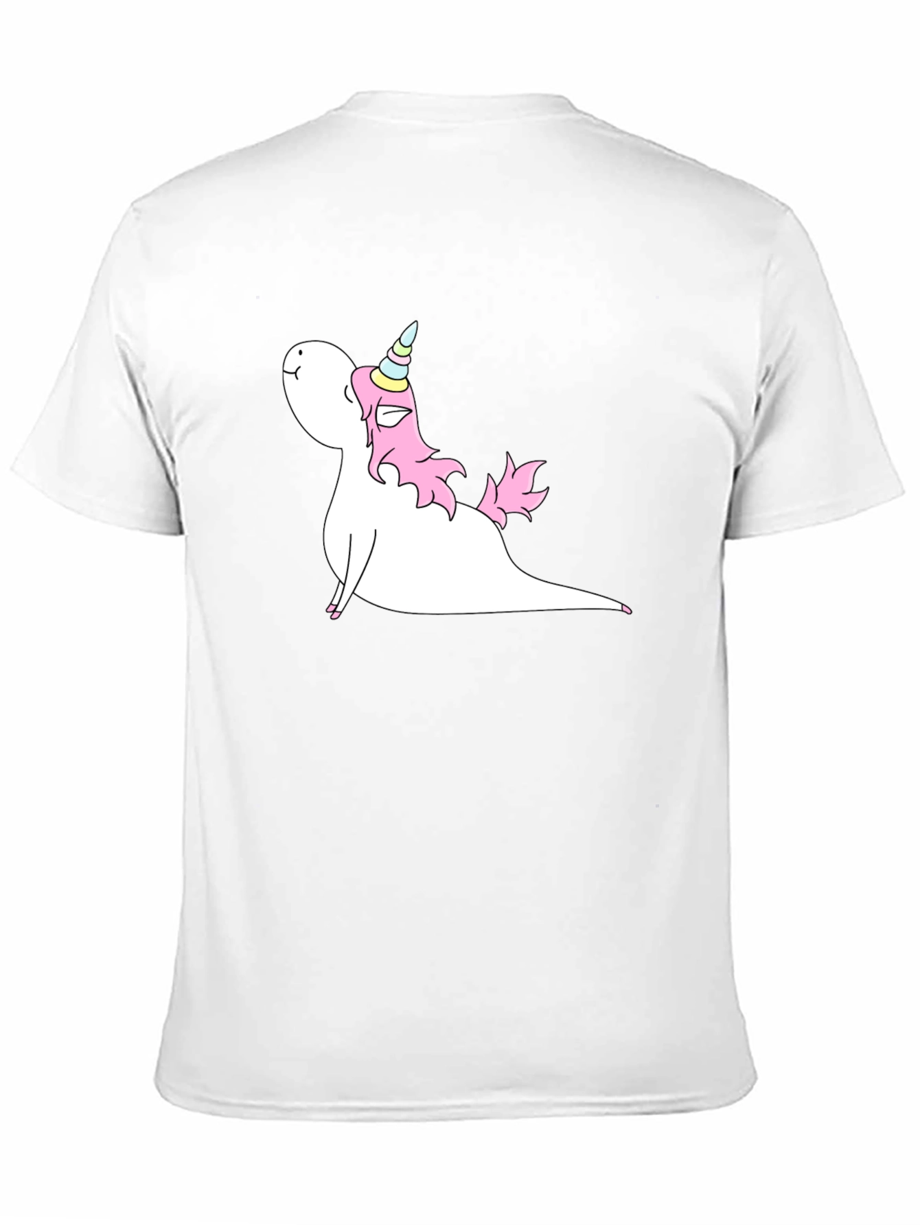 Unicorn Yoga Pose Black T-Shirt