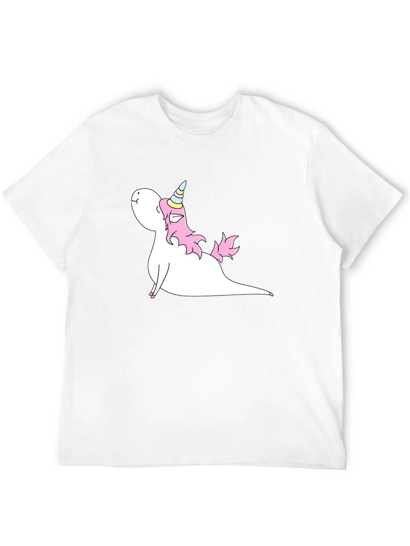 Unicorn Yoga Pose Black T-Shirt