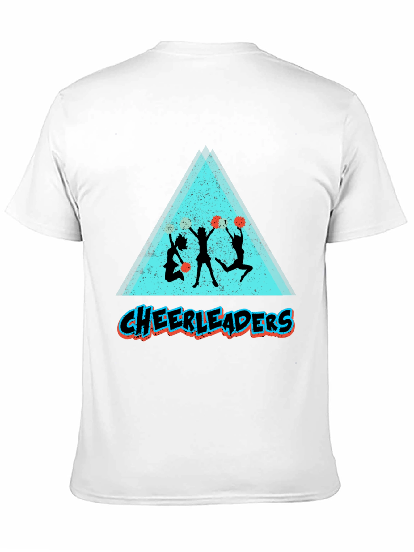 Cheerleader Graphic Tee - Black Cotton Shirt