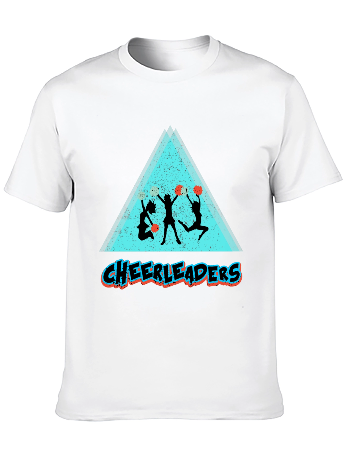 Cheerleader Graphic Tee - Black Cotton Shirt