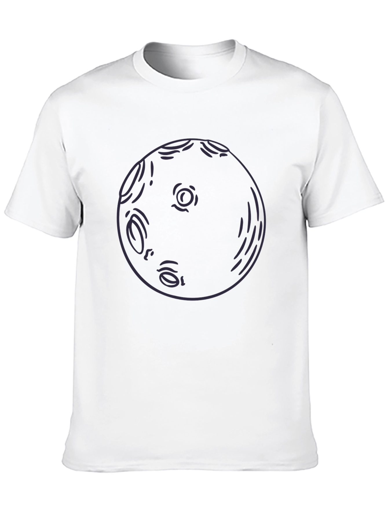 Abstract Moon Graphic T-Shirt - Soft Cotton Tee