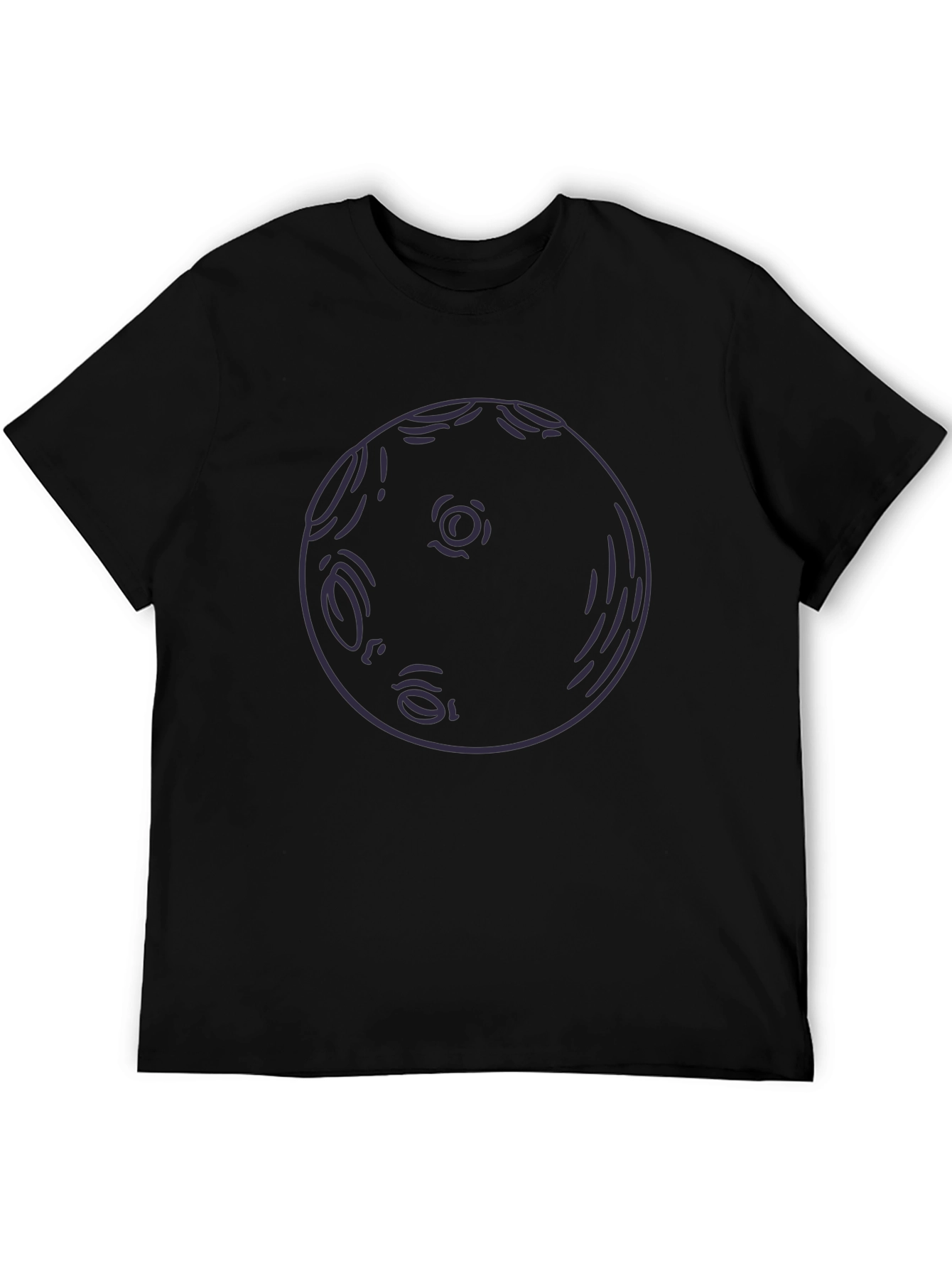 Abstract Moon Graphic T-Shirt - Soft Cotton Tee
