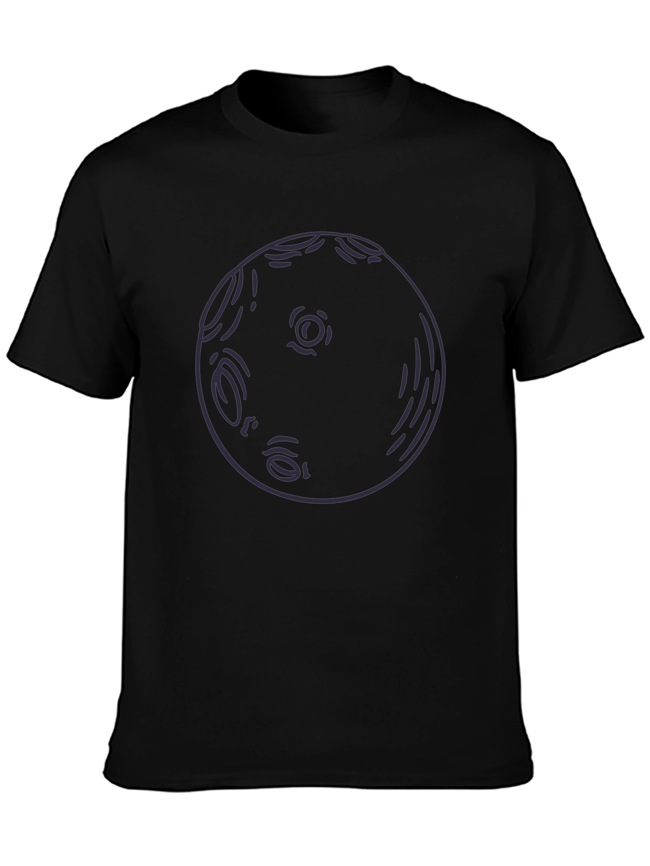 Abstract Moon Graphic T-Shirt - Soft Cotton Tee
