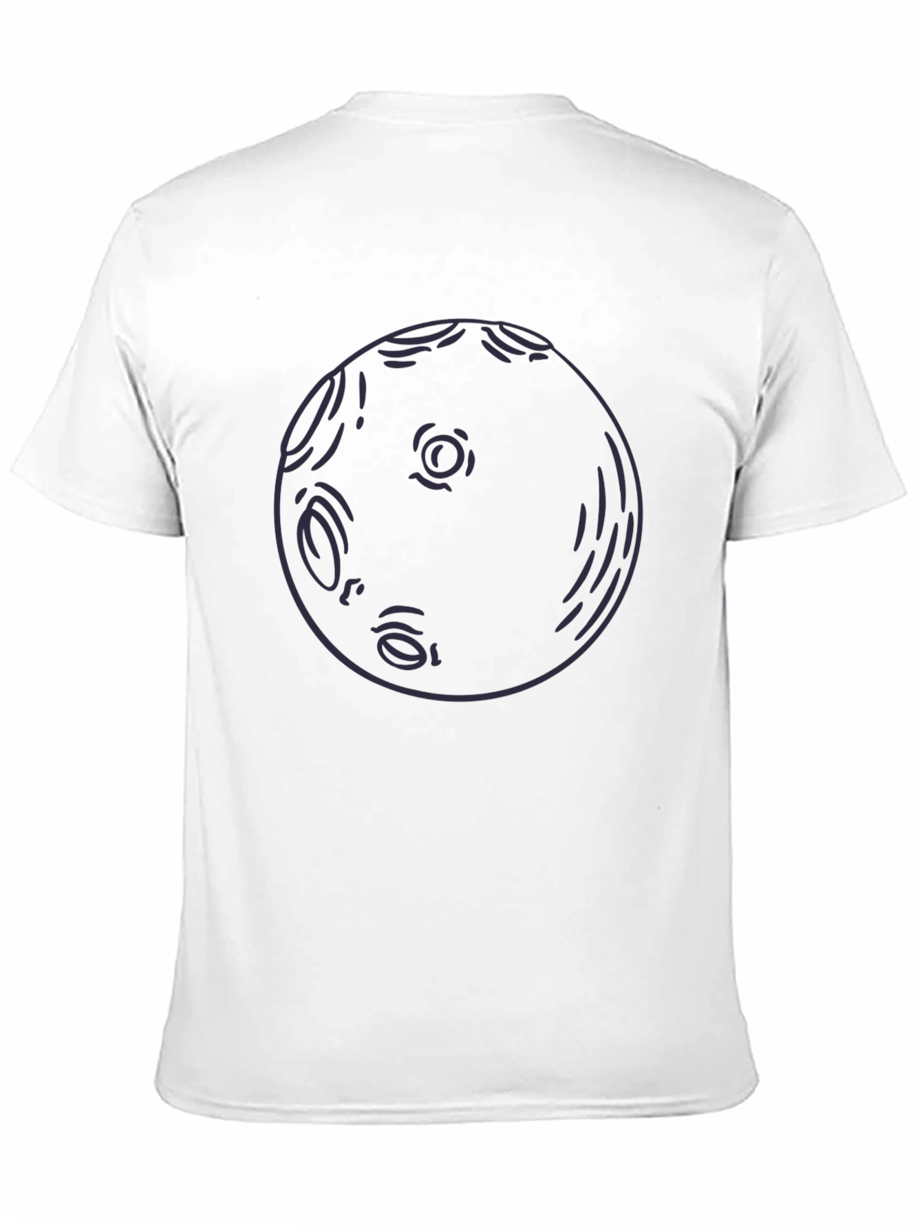 Abstract Moon Graphic T-Shirt - Soft Cotton Tee