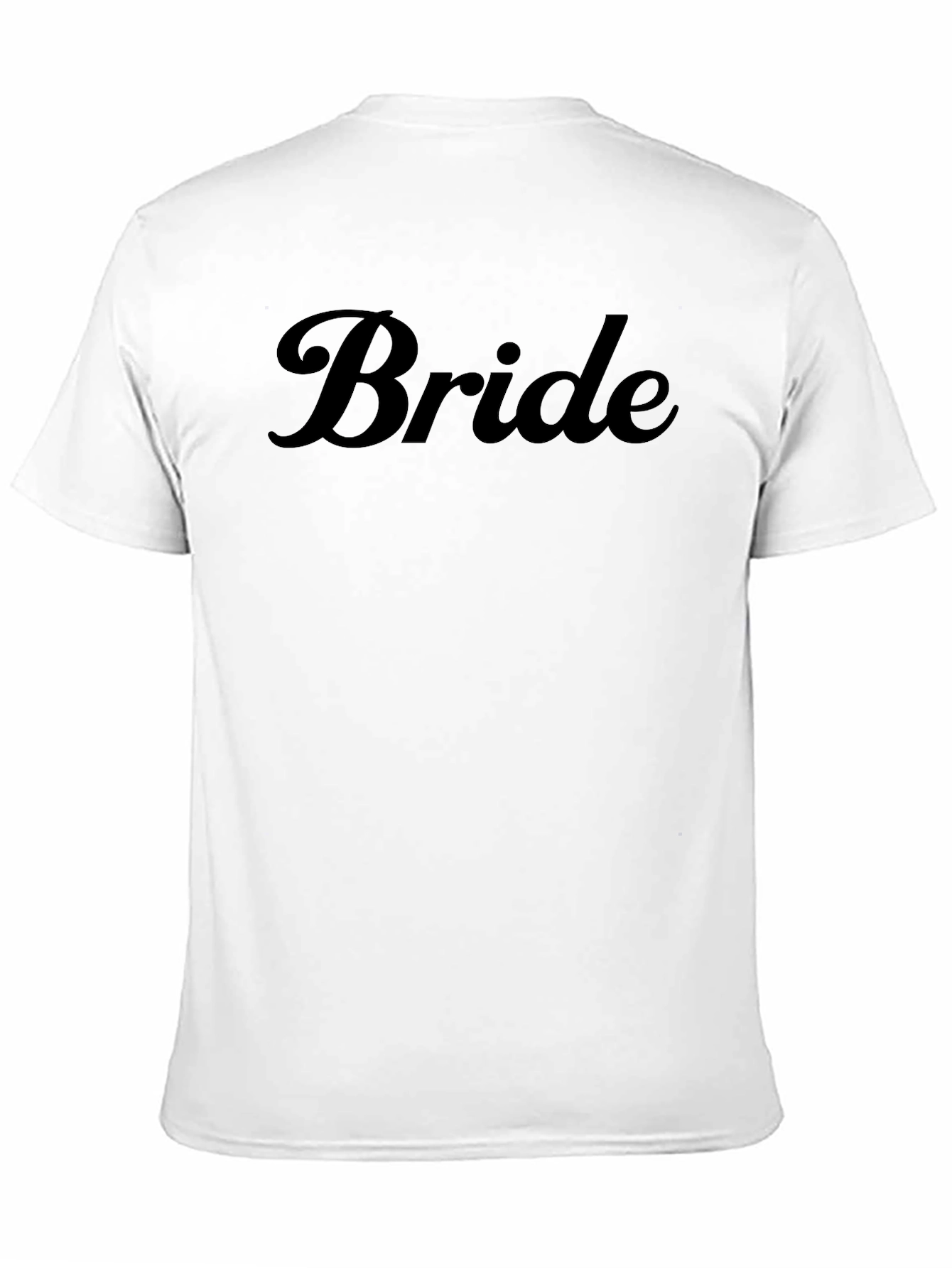 Bride Script T-Shirt - Black Wedding Tee