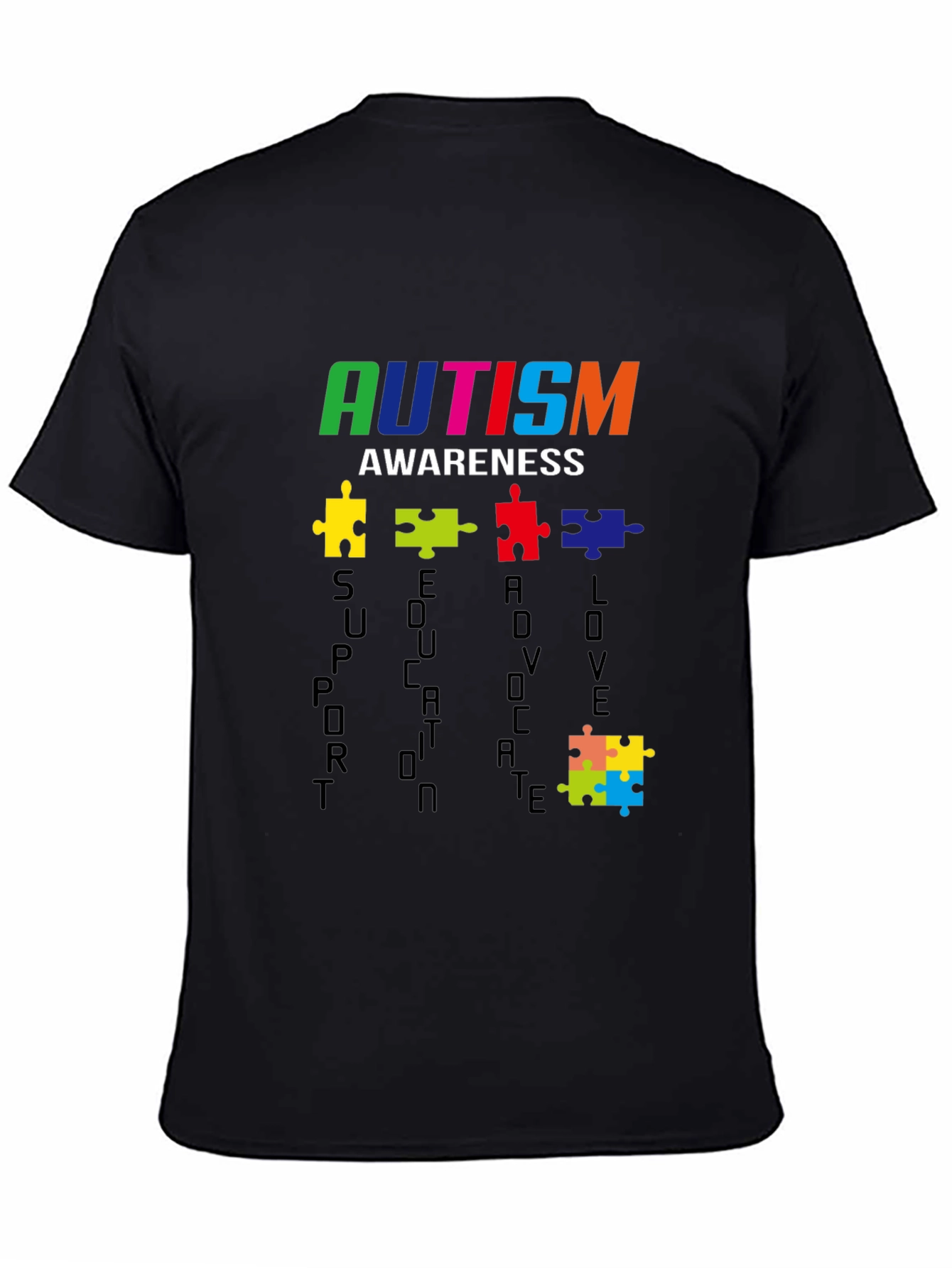 Autism Awareness T-Shirt - Support Educate Love