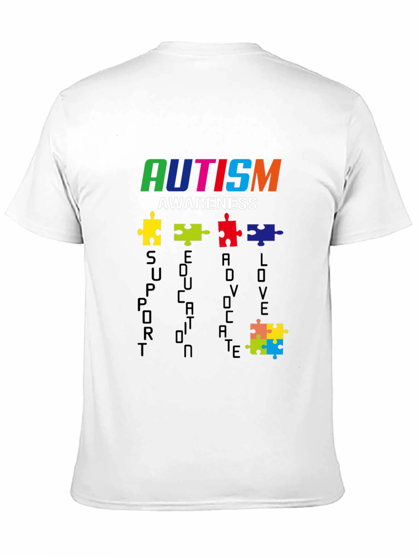 Autism Awareness T-Shirt - Support Educate Love