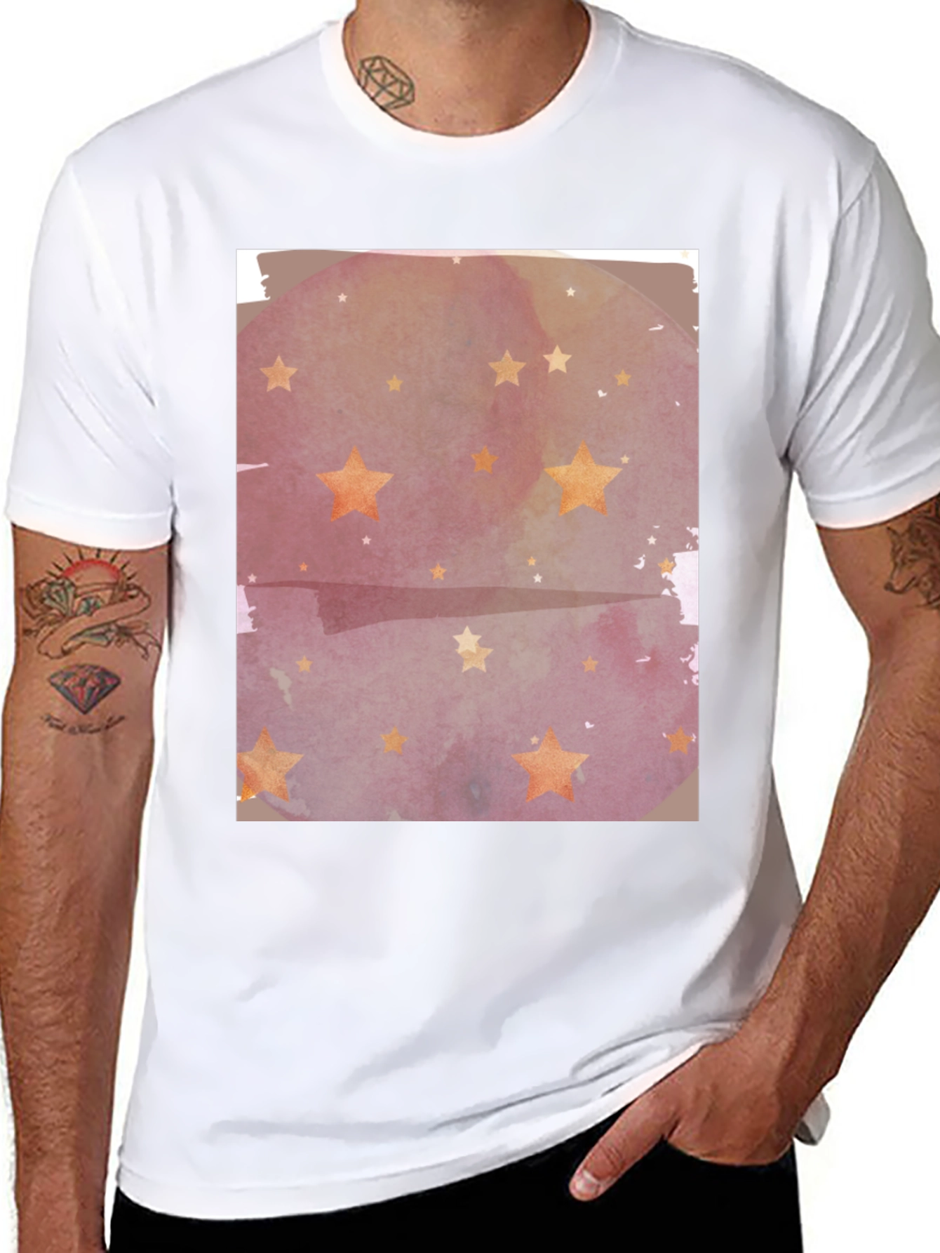 Starry Night Watercolor Tee