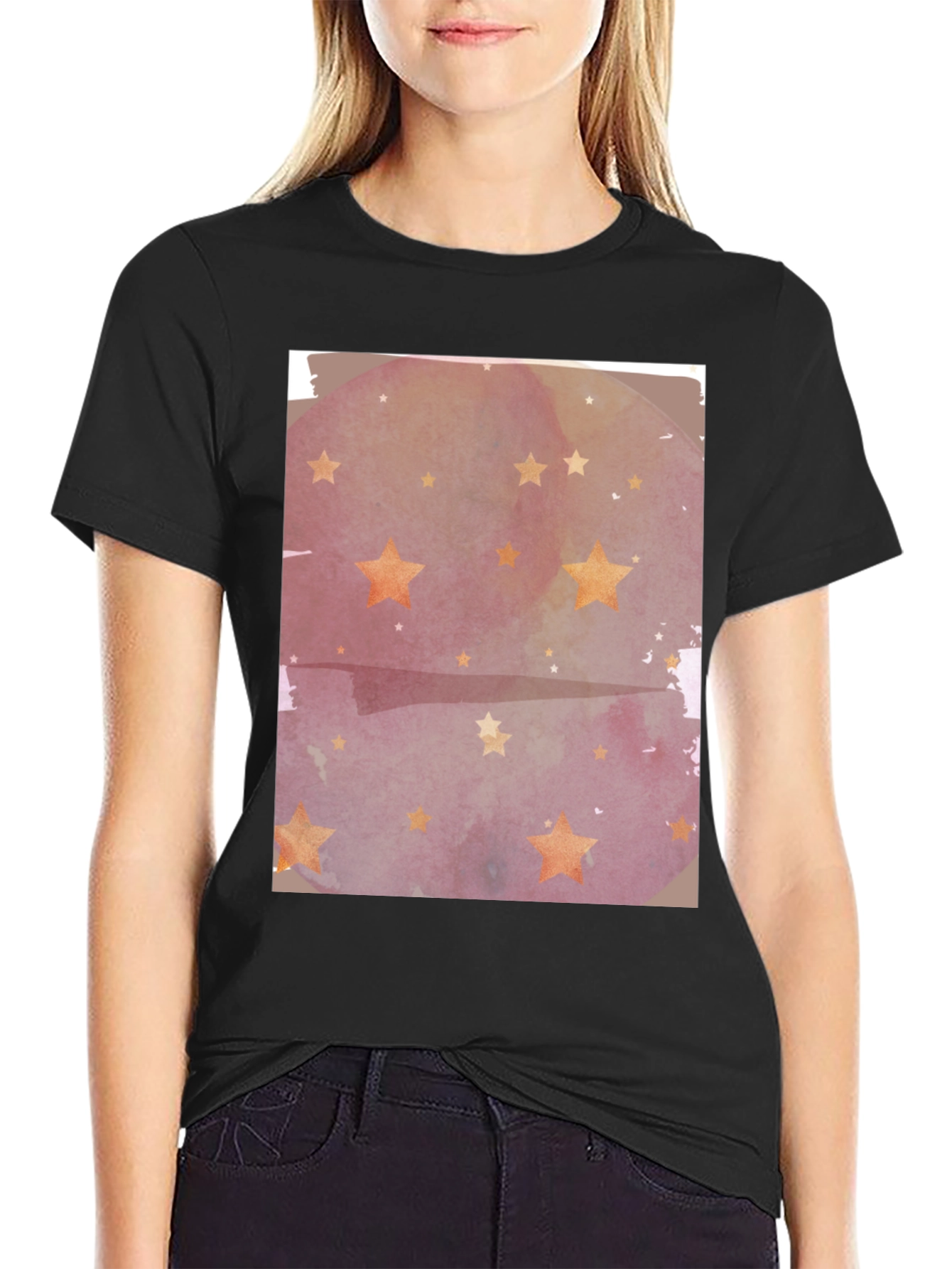 Starry Night Watercolor Tee