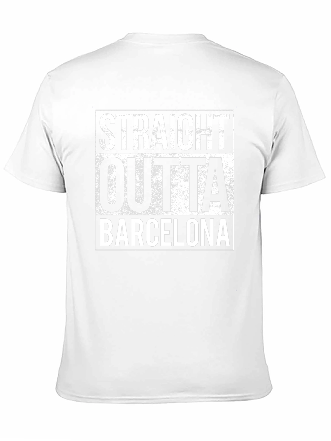 Straight Outta Barcelona Black T-Shirt