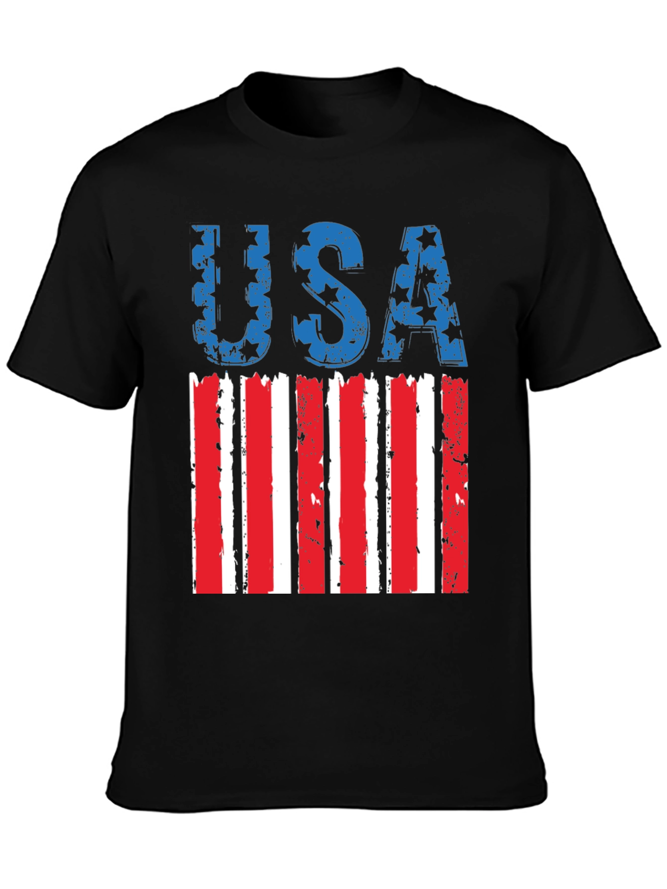 Patriotic USA Flag Graphic T-Shirt
