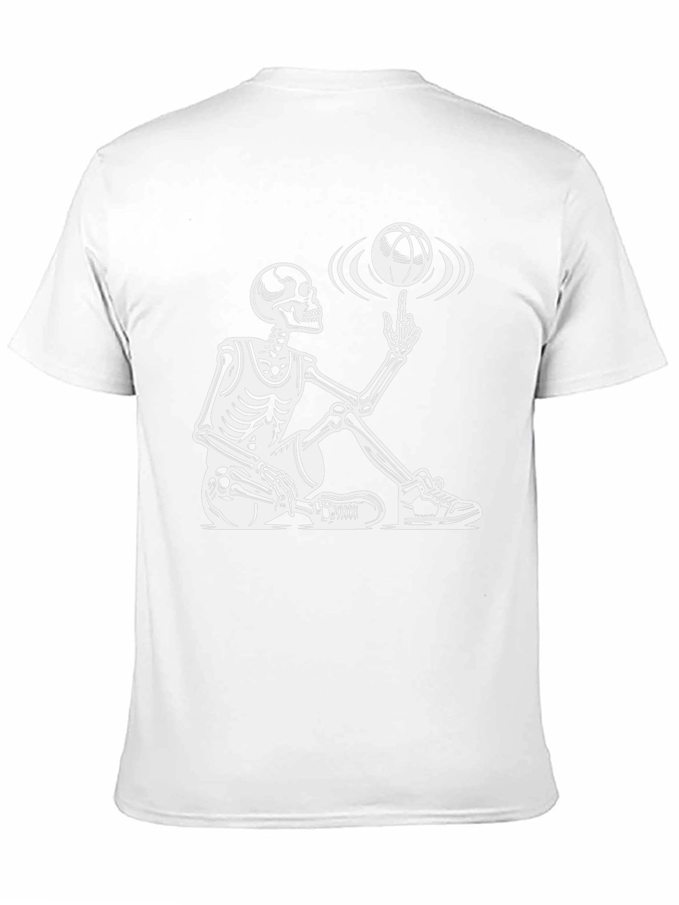 Skeleton Basketball T-Shirt - Funny Graphic Tee
