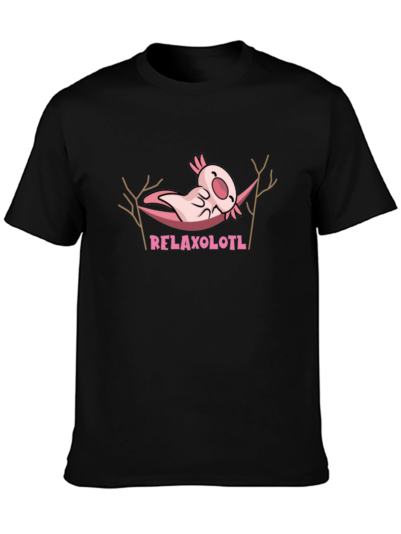 Relaxolotl T-Shirt - Funny Axolotl Hammock Tee