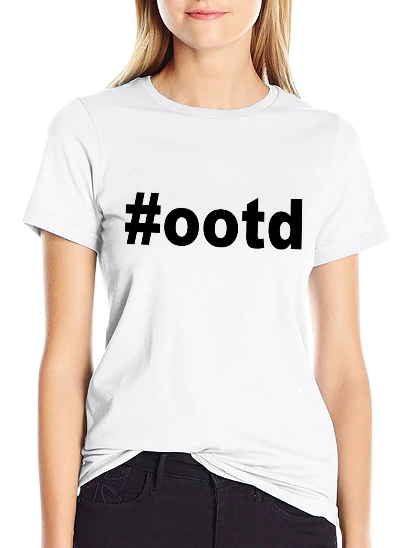 OOTD Black T-Shirt
