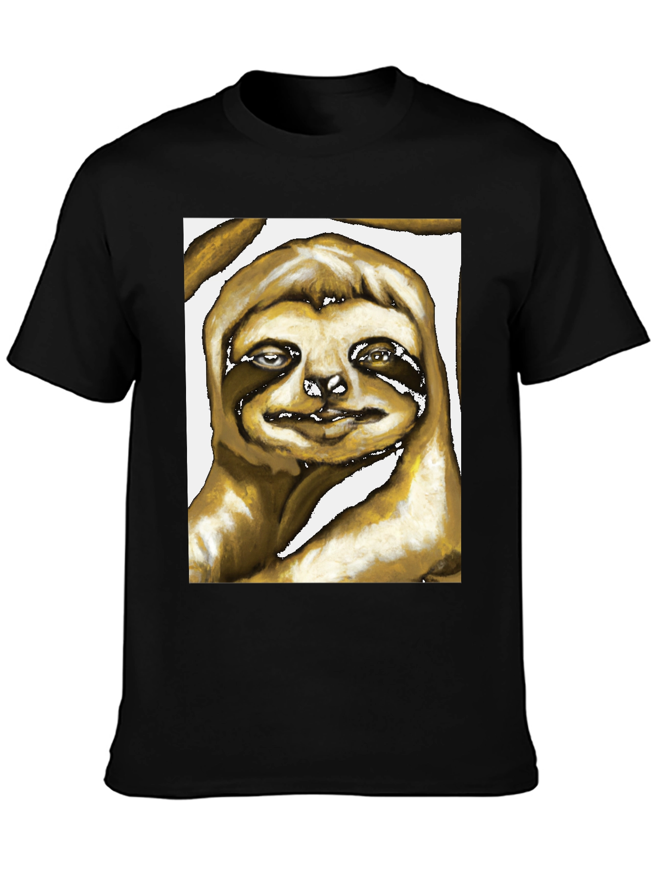 Sloth Art Graphic Print Tee