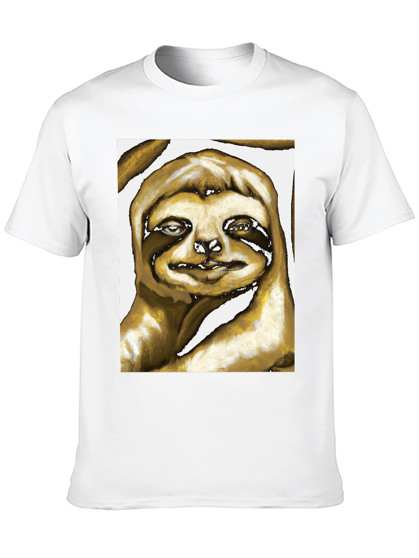 Sloth Art Graphic Print Tee