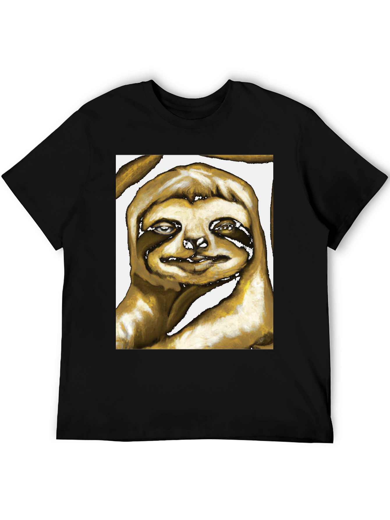 Sloth Art Graphic Print Tee