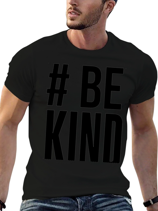 # Be Kind Black Graphic T-Shirt - Casual Style