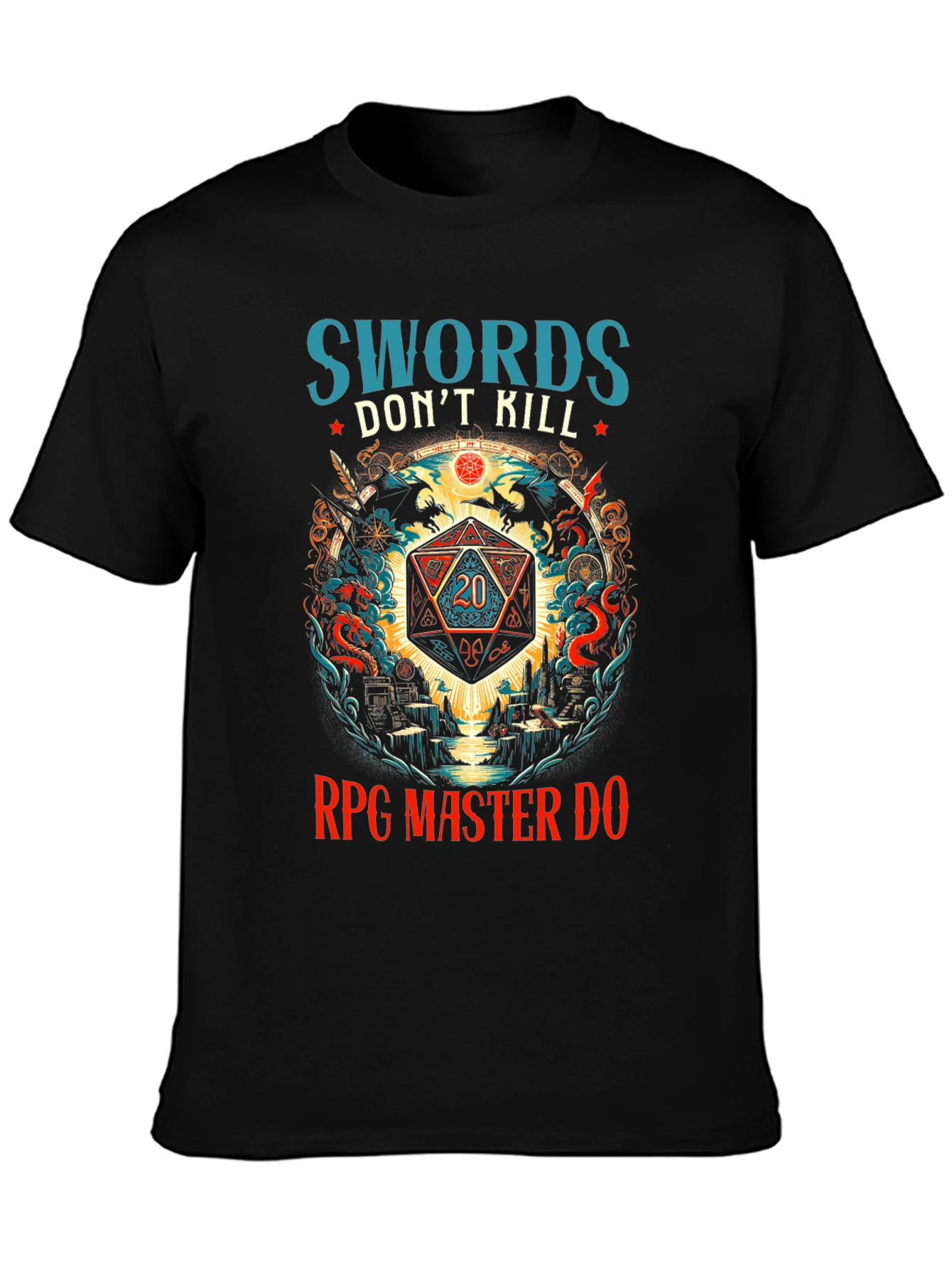 RPG Master Dice Graphic T-Shirt