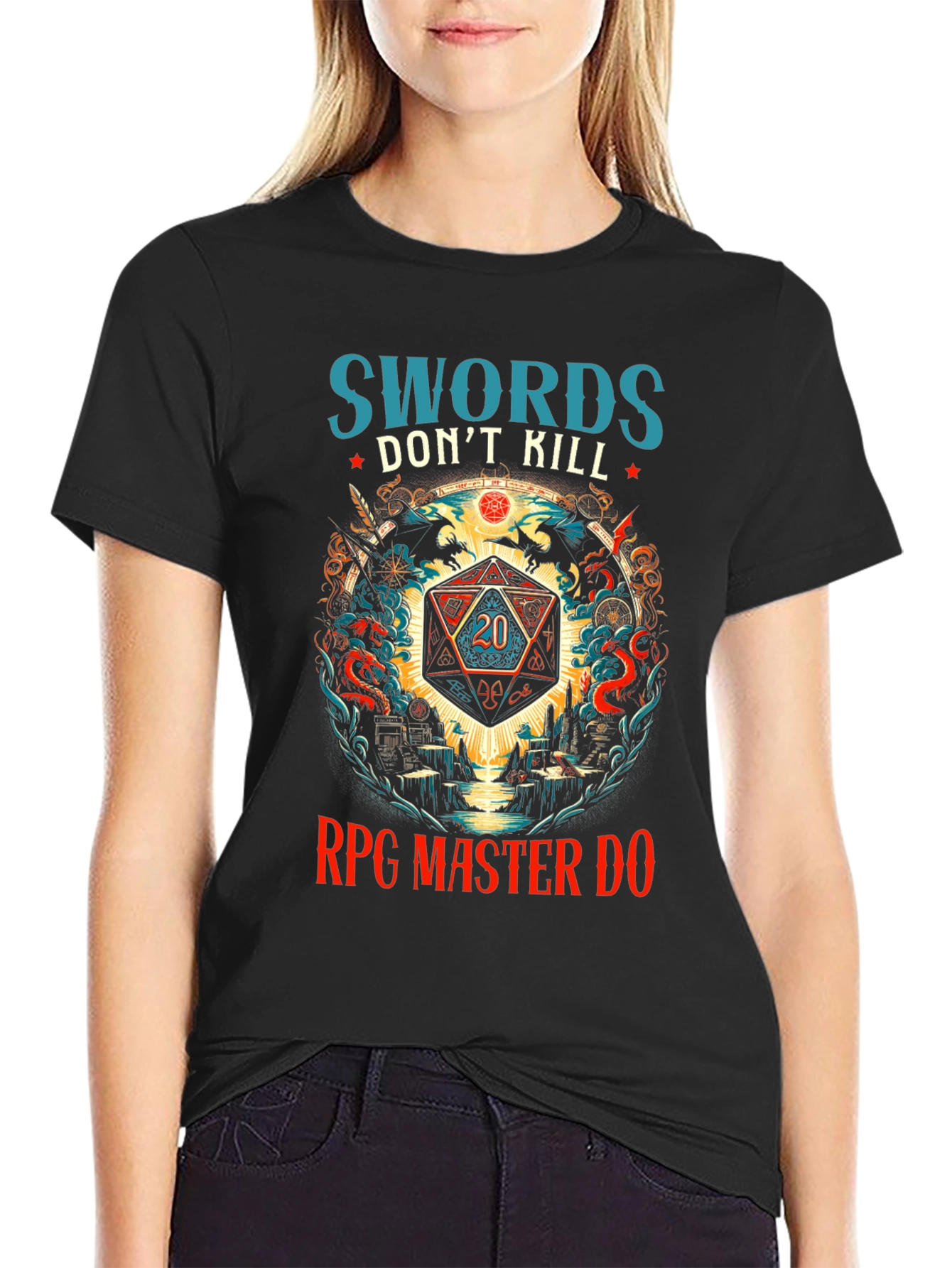 RPG Master Dice Graphic T-Shirt