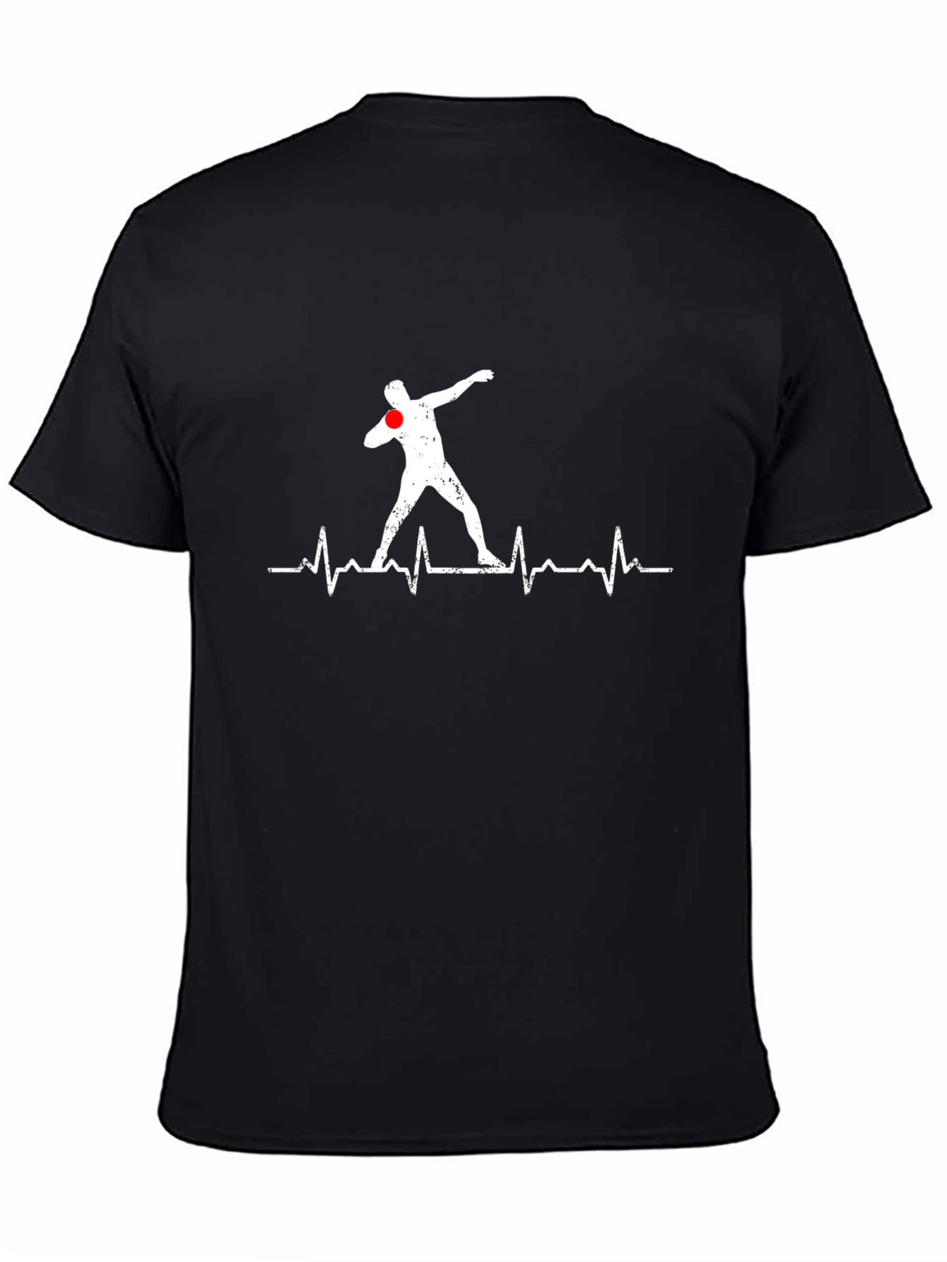 Shot Put Heartbeat T-Shirt - Black