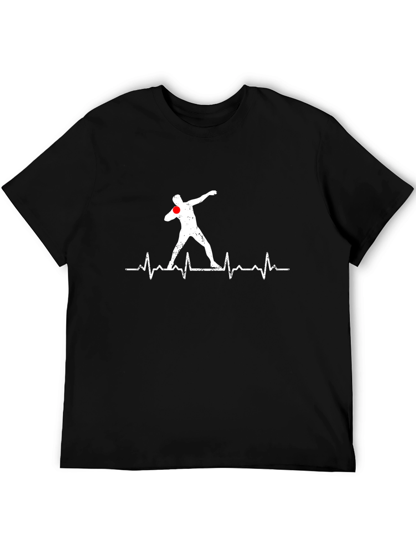 Shot Put Heartbeat T-Shirt - Black