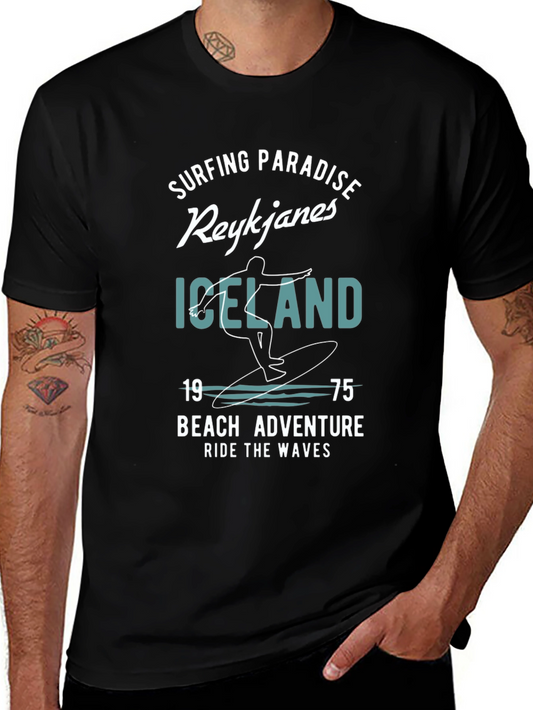 Reykjanes Iceland Surfing Adventure Tee