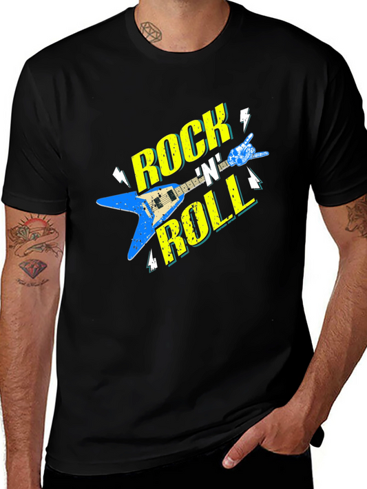 Rock N Roll Music Graphic T-Shirt