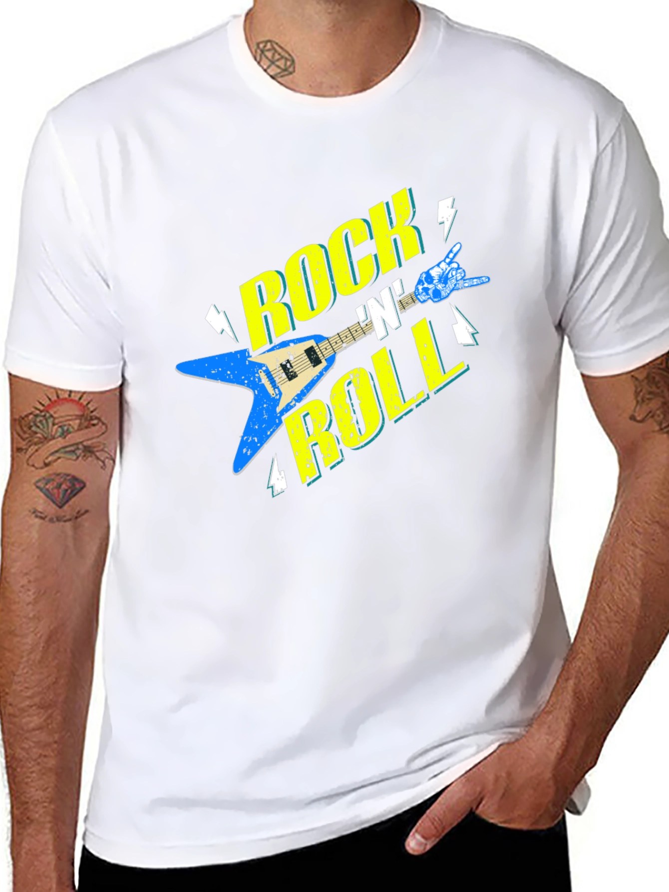 Rock N Roll Music Graphic T-Shirt