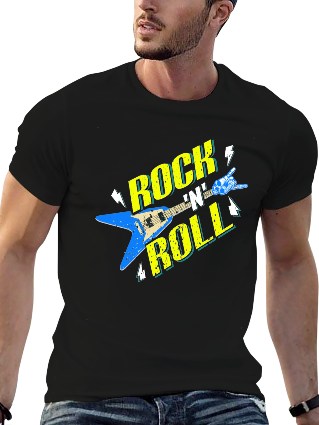 Rock N Roll Music Graphic T-Shirt