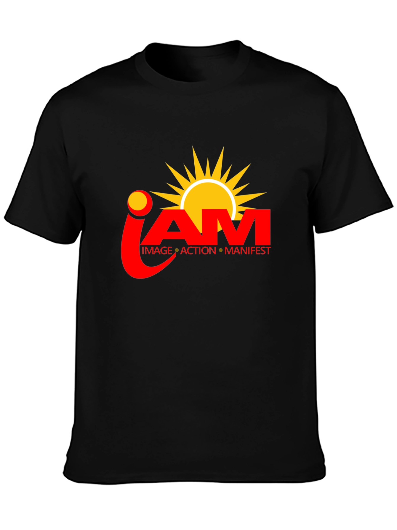 I AM Manifest Black T-Shirt - Inspiring Design