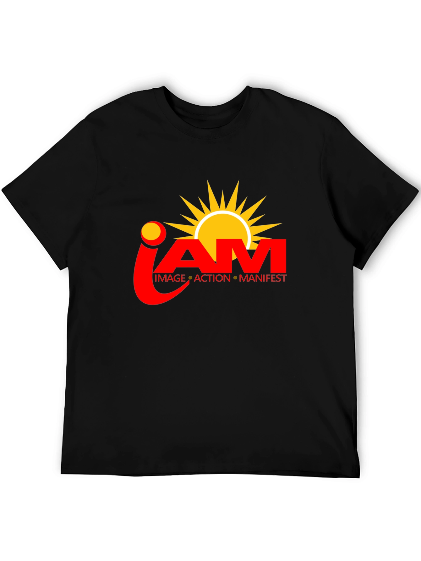 I AM Manifest Black T-Shirt - Inspiring Design