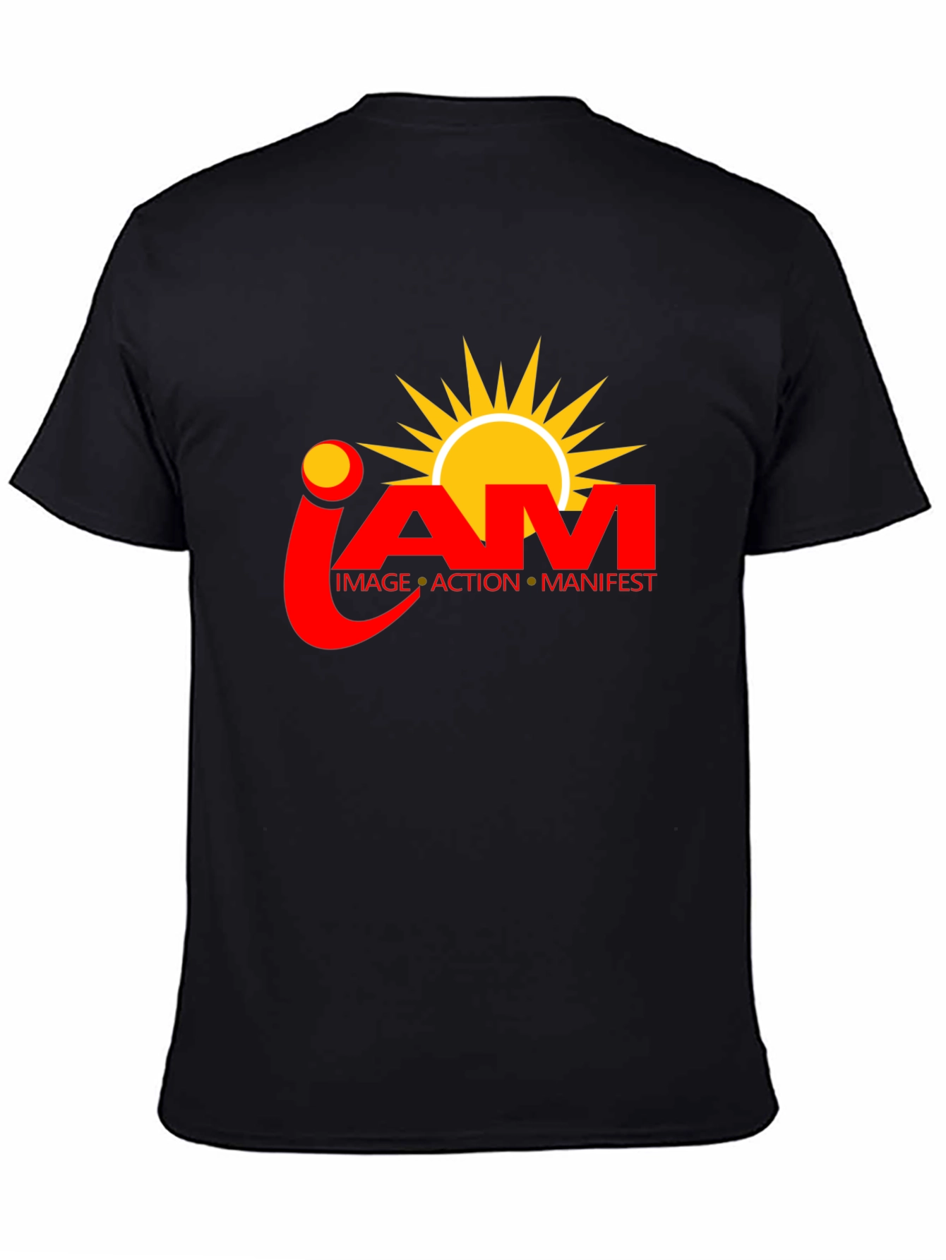 I AM Manifest Black T-Shirt - Inspiring Design