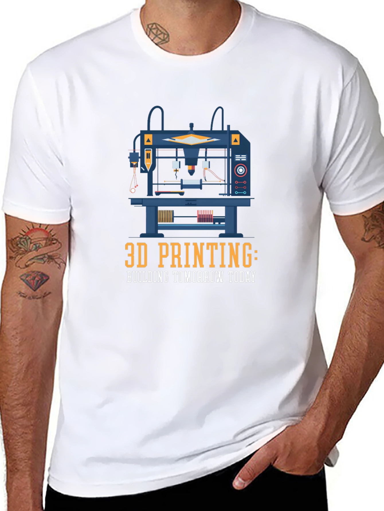 3D Printing Tomorrow Today Tee