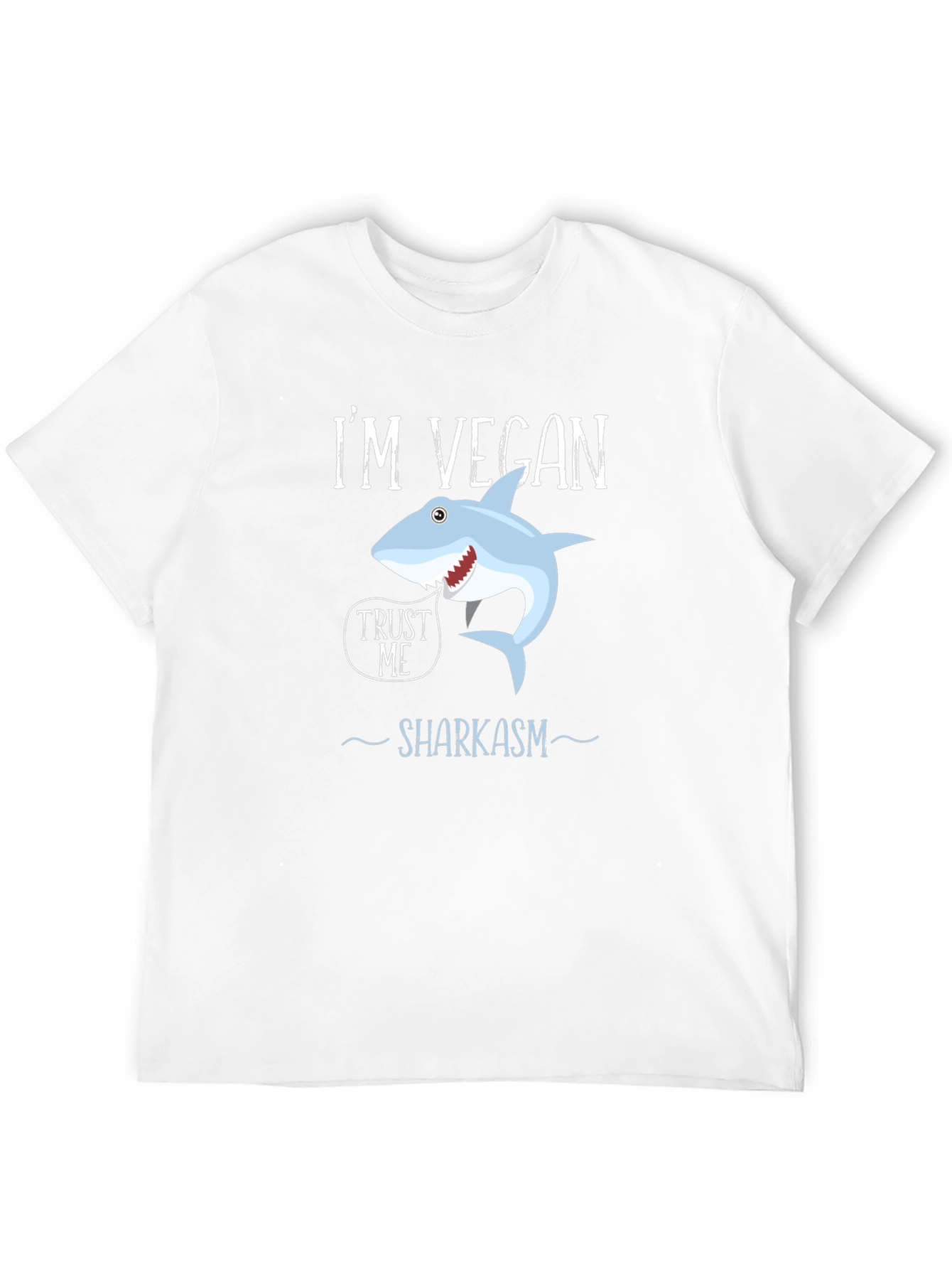 Vegan Shark T-Shirt - Funny Sharkasm Tee