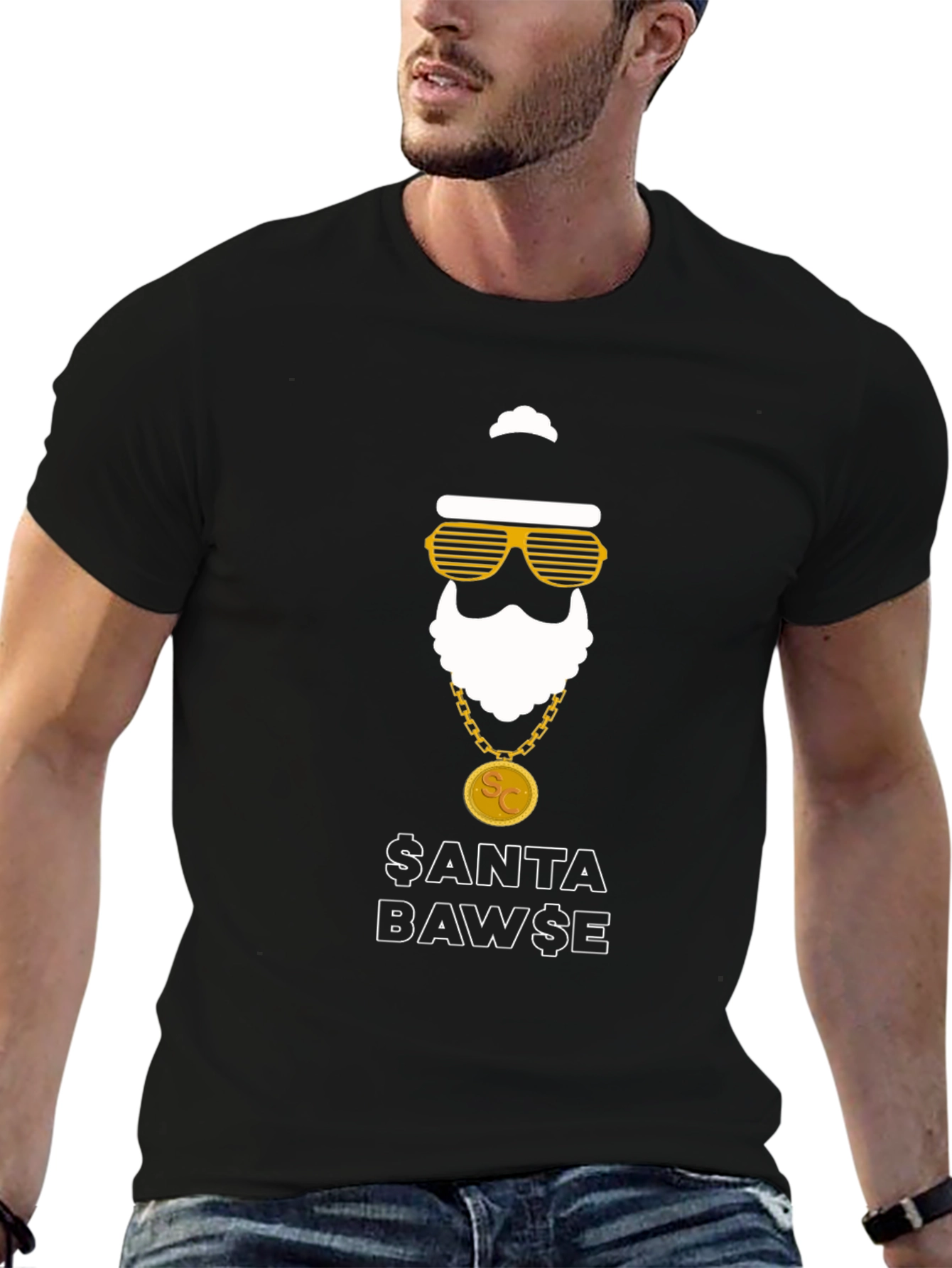 Santa Bawse Graphic Tee - Holiday Swag