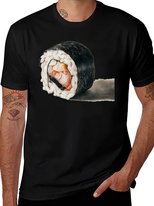 Sushi Roll Graphic T-Shirt - Unique Foodie Tee
